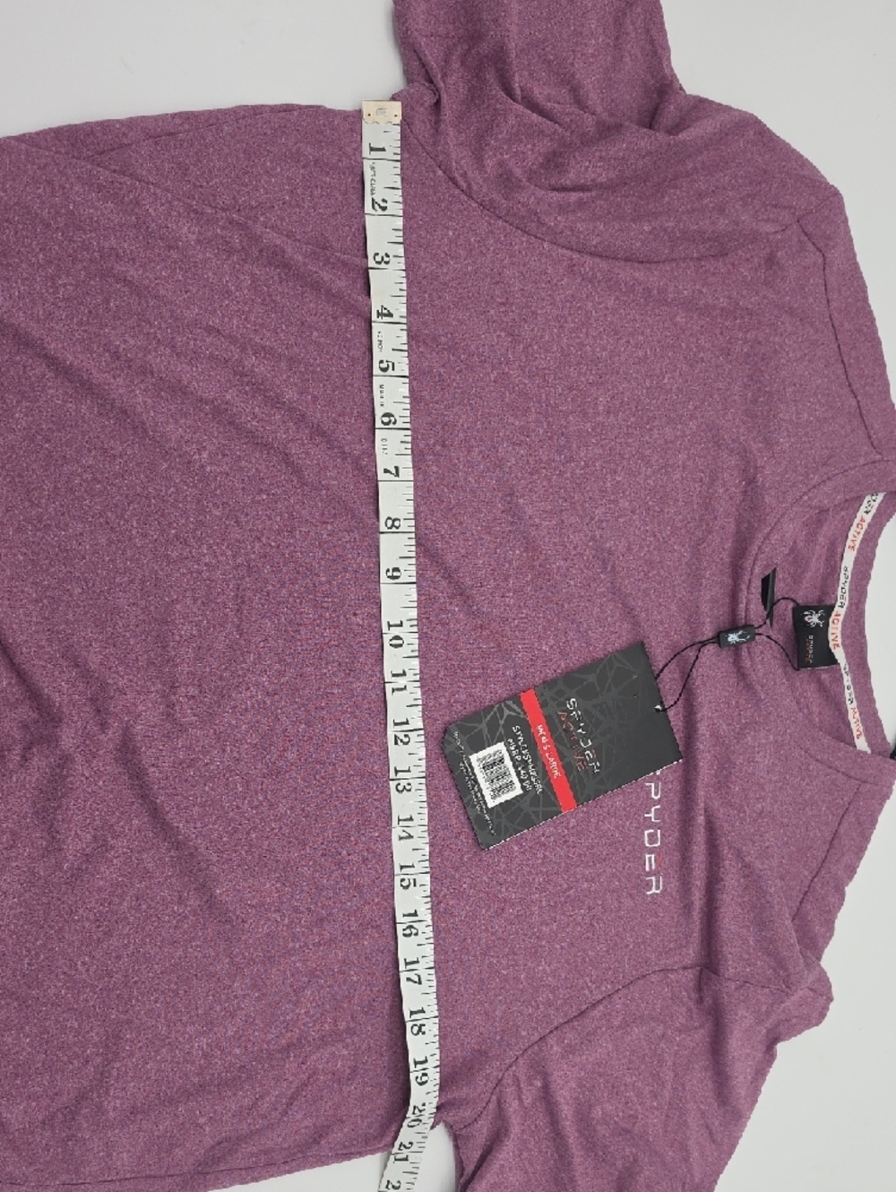 Spyder Men's Heather Mauve Short-Sleeve Active Tee - Picture 8 of 9